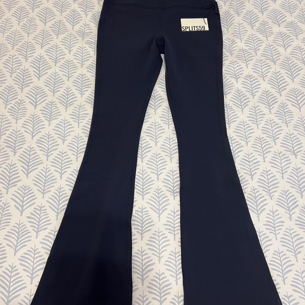 Split59 navy flare pants Tall size large
